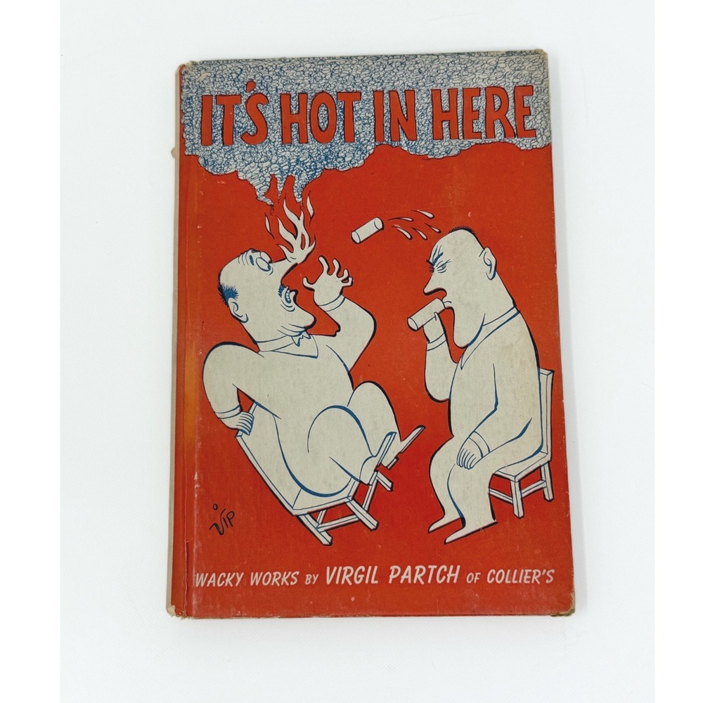 1945 It's Hot in Here Virgil Partch VIP Cartoon Book 5th Printing Vintage Humor